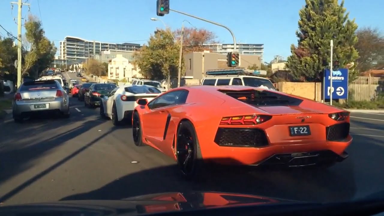 Cars of Melbourne #2 (Aventadors, Maybach, Murciélago SV, more)