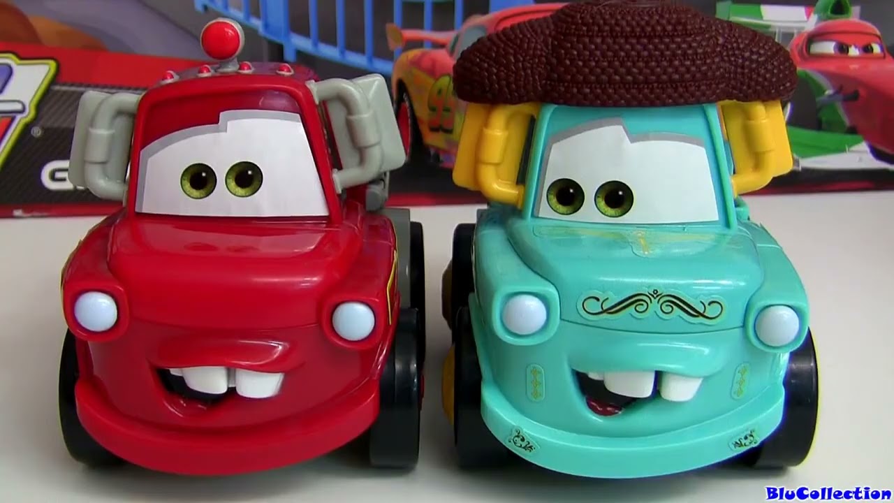 Disney Cars Toons Shake &lsquo;N Go El Materdor & Rescue Squad Mater Review