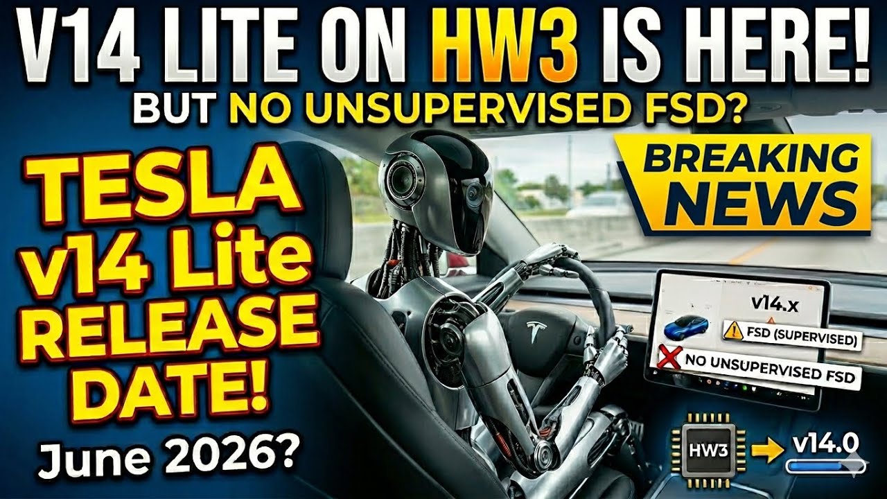 Дата выхода Tesla v14 Lite с HW3: Илон Маск подтвердил шокирующую реальность!