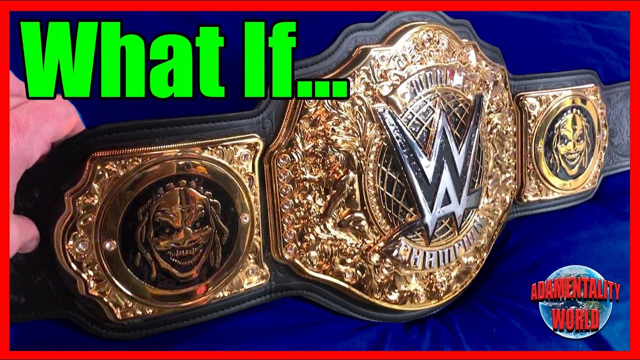 My WWE World Heavyweight Championship Replica and ALL of My Side Plates