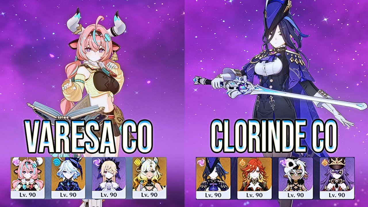 Varesa C0 Main DPS & Clorinde C0 Overload Spiral Abyss Floor 12 Genshin Impact