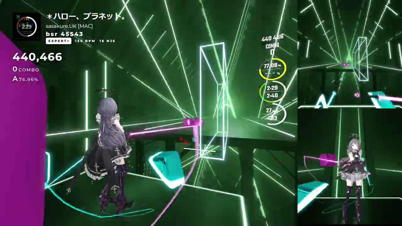 【BeatSaber】＊ハロー、プラネット。_ささくれP feat. Hatsune Miku 【expert+】