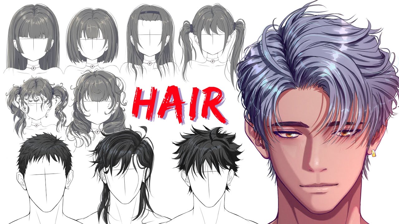 How To Draw Anime Hair Like A Pro | Beginner To Advanced