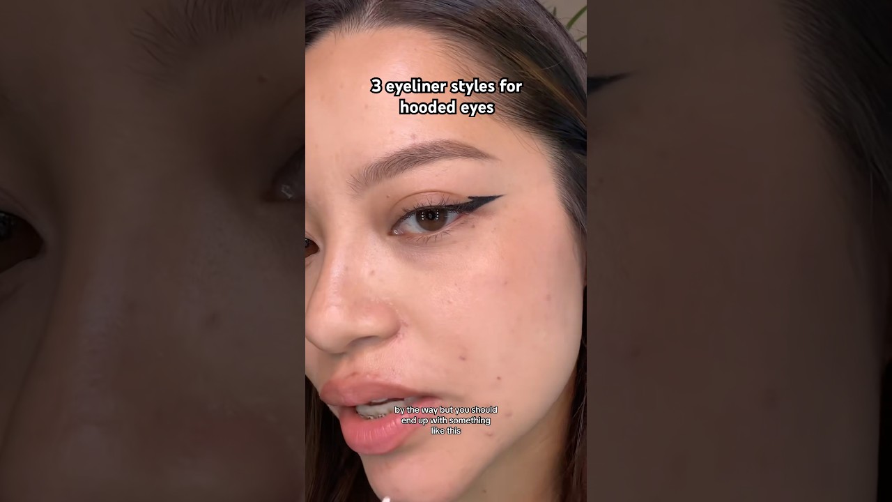 3 eyeliner styles for hooded eyes 👀