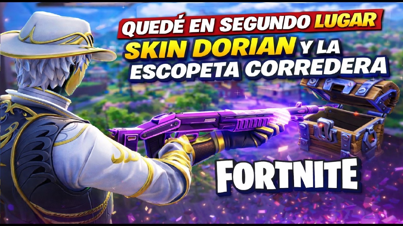 👉 “ME ROBARON LA PARTIDA 😡🔥 Skin Dorian + Escopeta Corredera en Fortnite