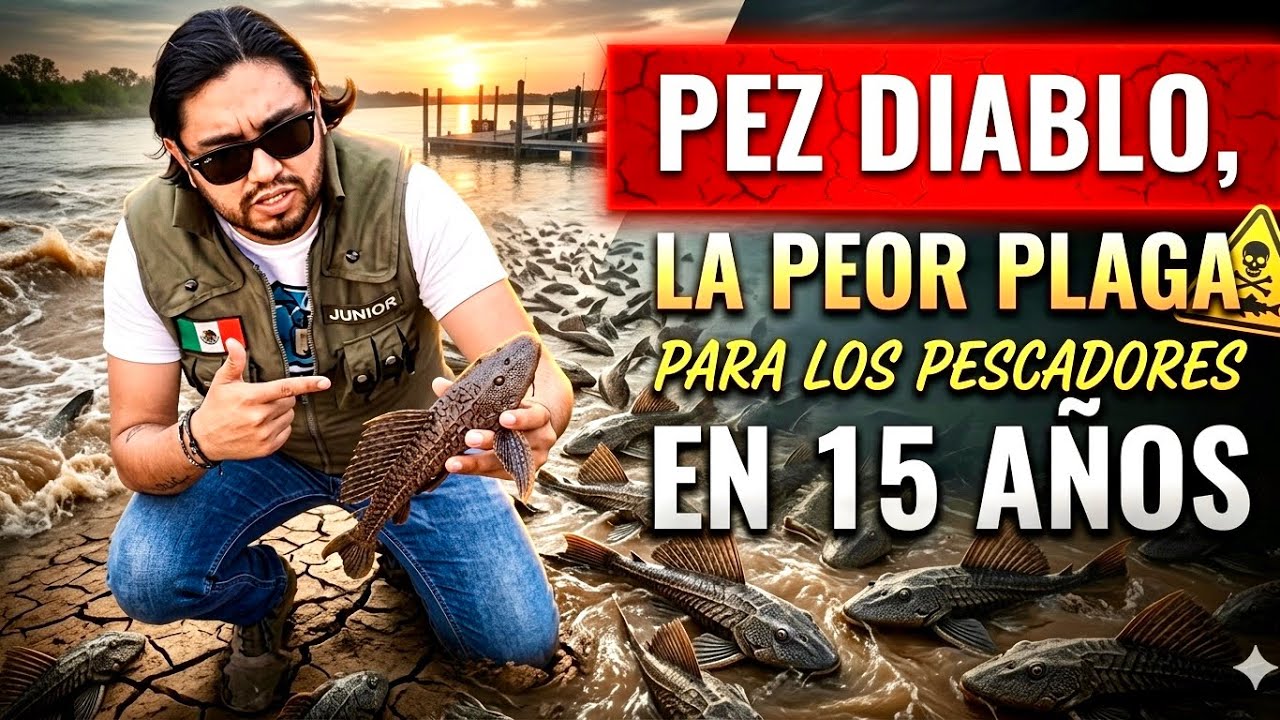 El PELIGROSO PEZ DIABLO (Hypostomus plecostomus)❗️🐟😈⚠️