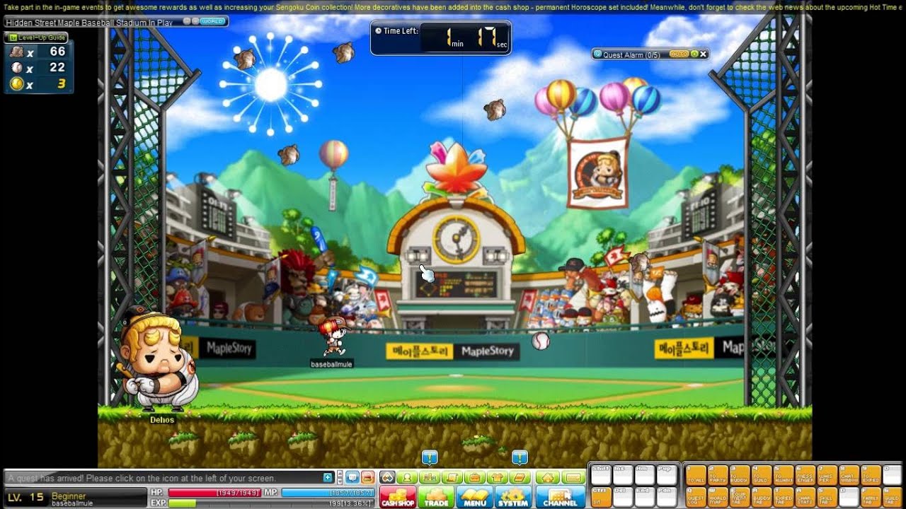 [MapleSEA] post season event, Beginner (422) - 134%/105% speed/jump