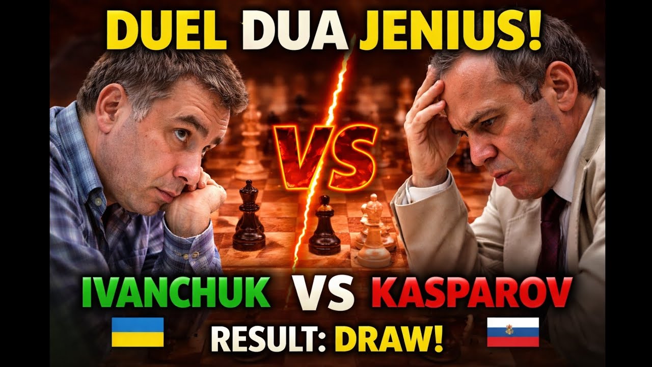 “Ivanchuk Bertahan Kuat vs Kasparov 😱”