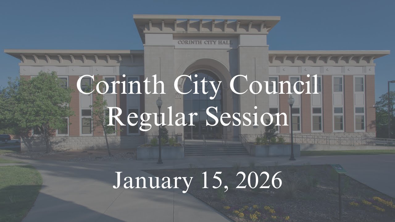 Corinth City Council Regular Session January 15, 2026
