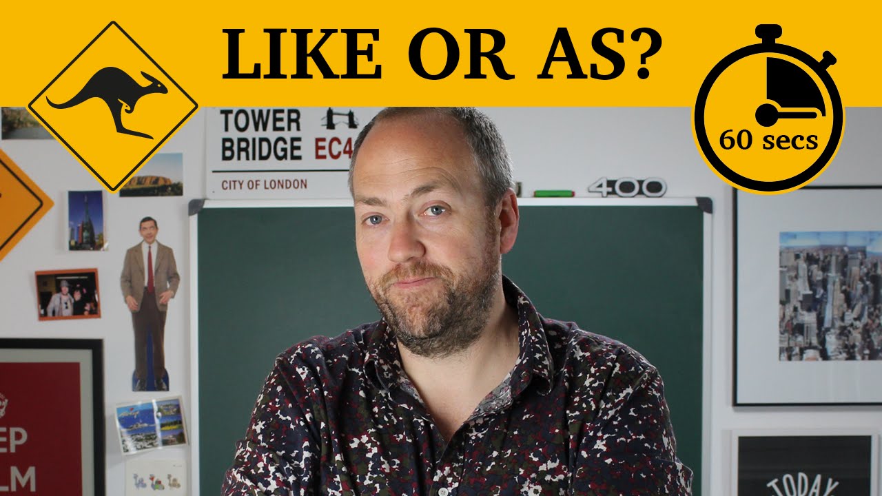 Like or as? | 60-second grammar | Canguro English