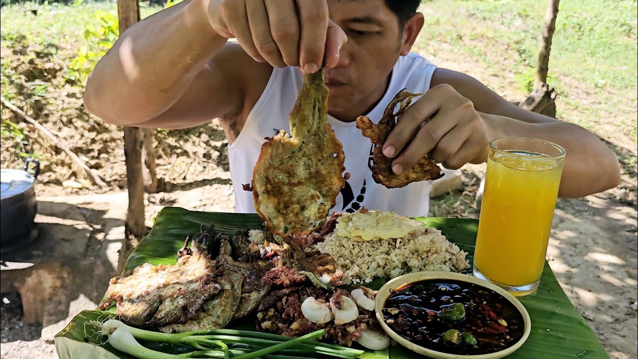 CORNED BEEF ALMUSAL + SA DAENG or TORTA | MUKBANG | PAGKAING BUKID |Team AgustinTV