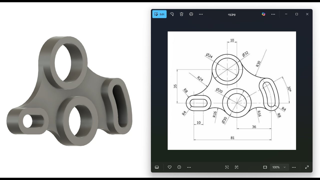 Autodesk Fusion Tutorial - Complex Geometry Creation Via Geometric Construction