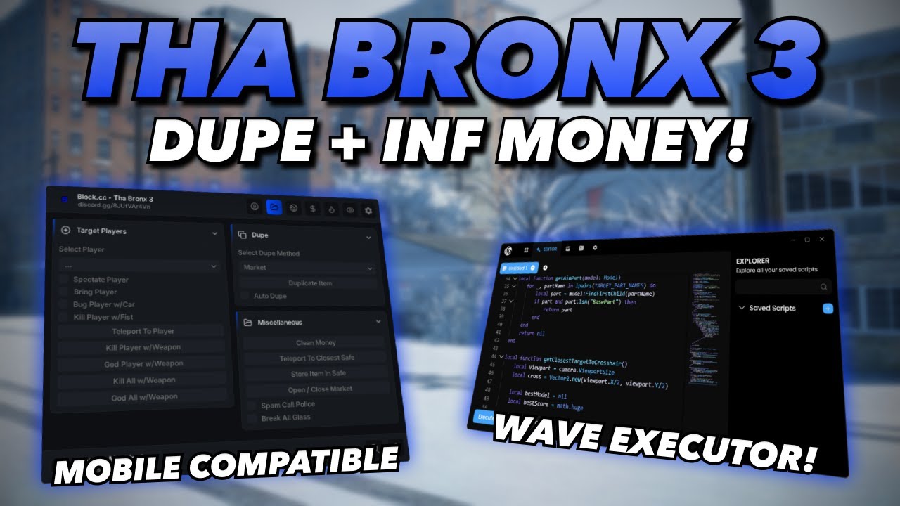 [DUPE] Tha Bronx 3 *NEW* Script (Dupe, Infinite Money, Instant Kill, Mobile Compatible, + More!)