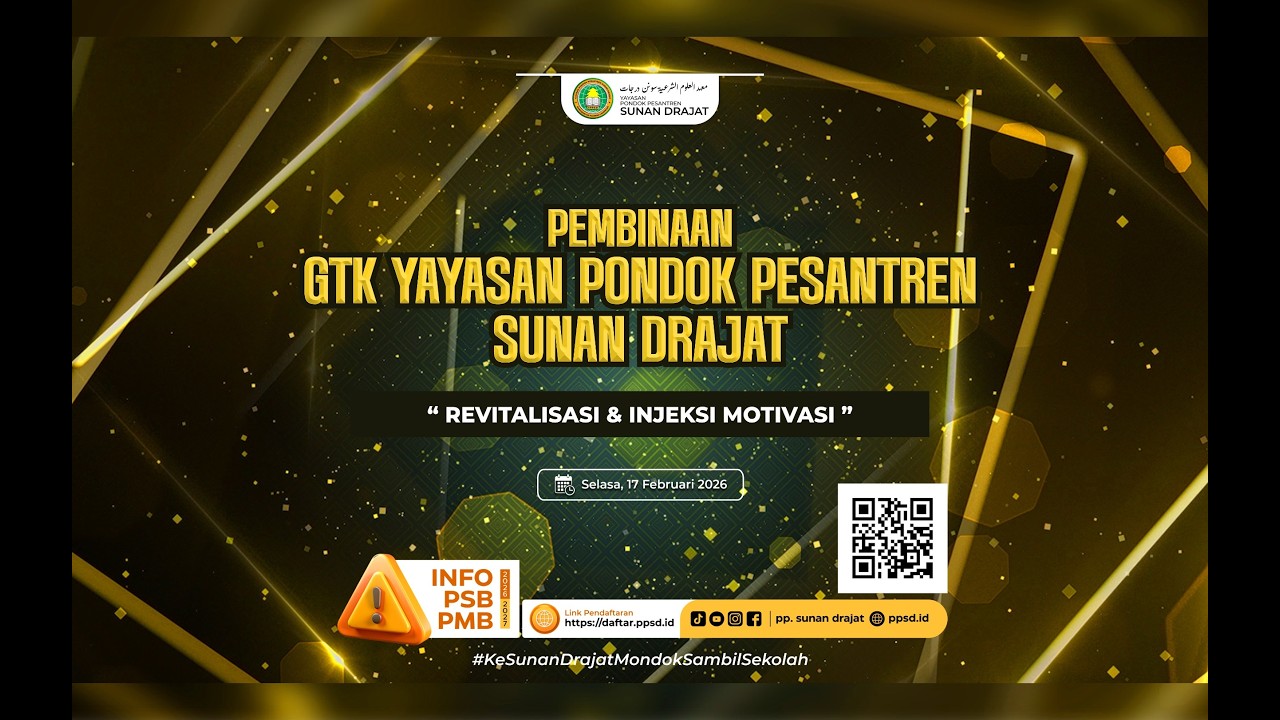 PEMBINAAN GURU DAN TENAGA KEPENDIDIKAN YAYASAN PP SUNAN DRAJAT LAMONGAN | SELASA, 17 FEBRUARI 2026