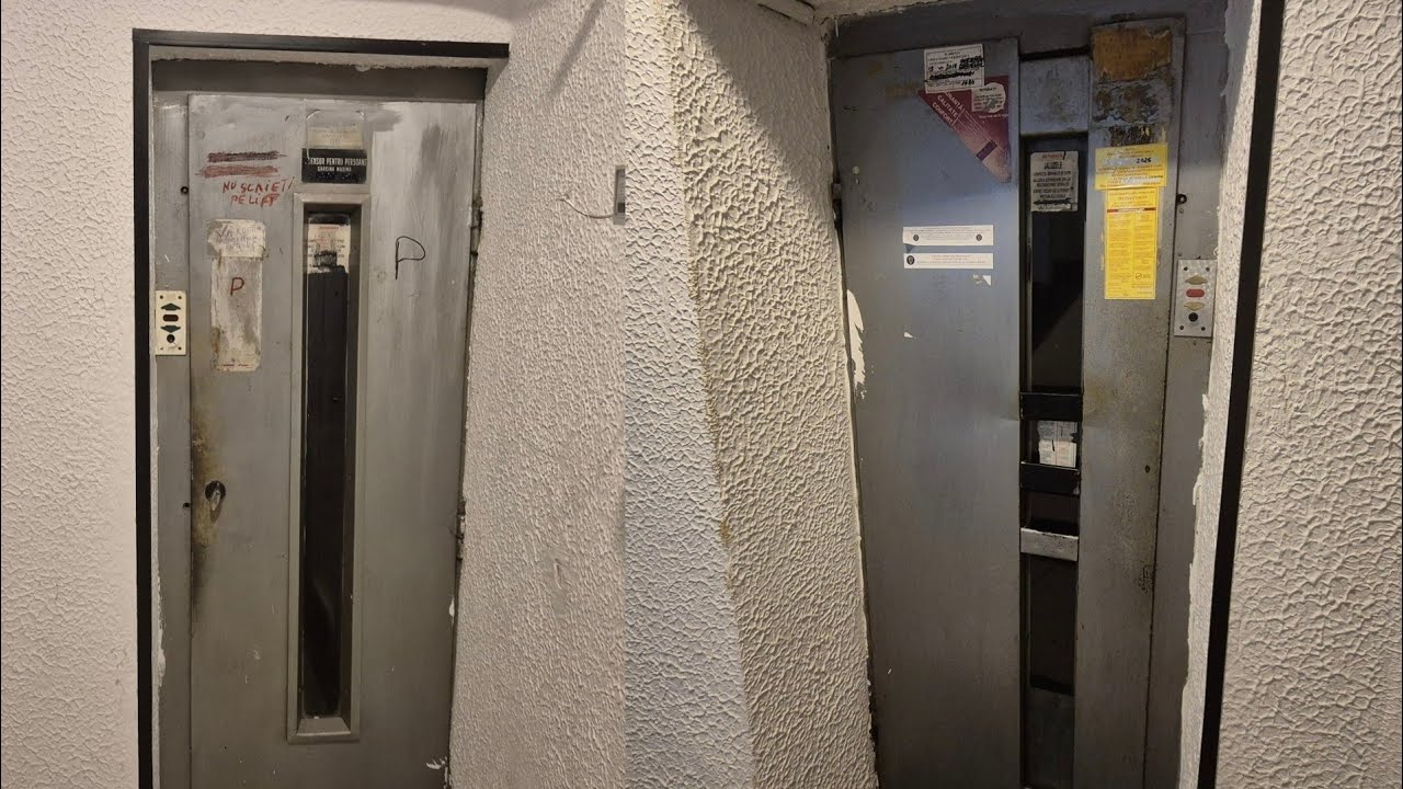 2x 1937 unknown traction elevators, replaced by IFMA @ Strada Stelea Spătarul 17, Bucharest, RO