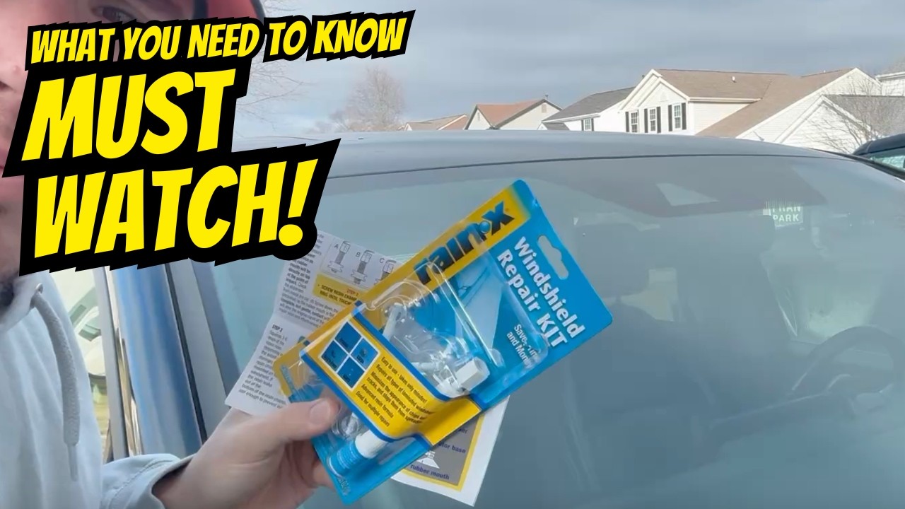 Easy Windshield Crack Fix: Rain-X Repair Kit Unboxing (Resin + Applicator + Curing Strips)
