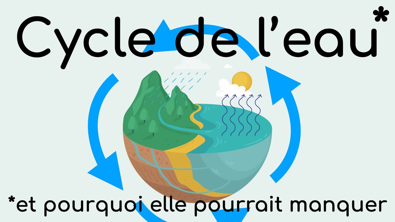 Cycle de l'eau (et pourquoi l'eau douce pourrait nous manquer avec le dérèglement climatique...)