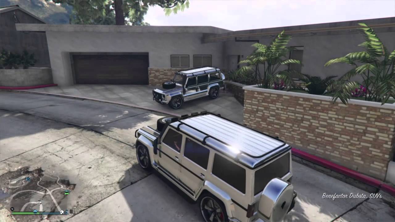 Gta 5 online - RARE CAR LOCATION - Chrome/Gold Dubsta