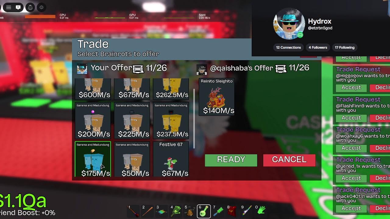 🔴LIVE! STEAL A BRAINROT TRADING ROBLOX