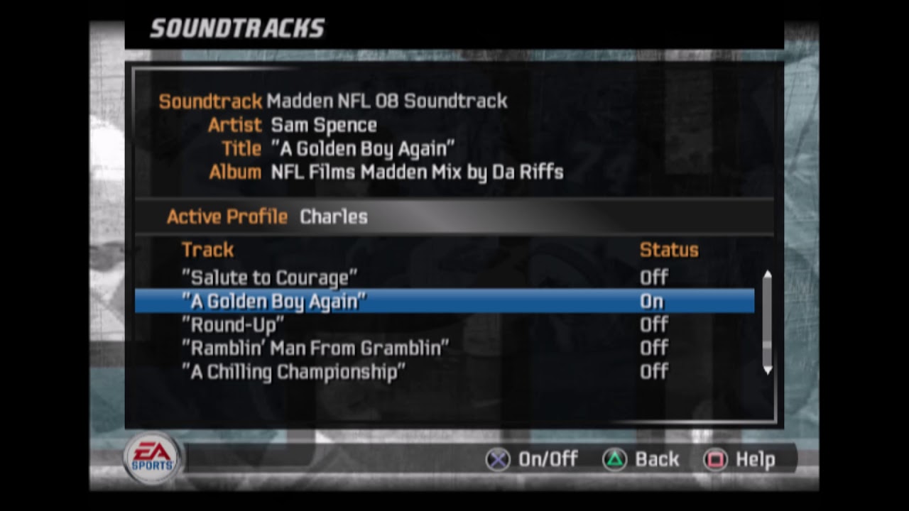 Sam Spence - A Golden Boy Again (Madden NFL 08 Edition)