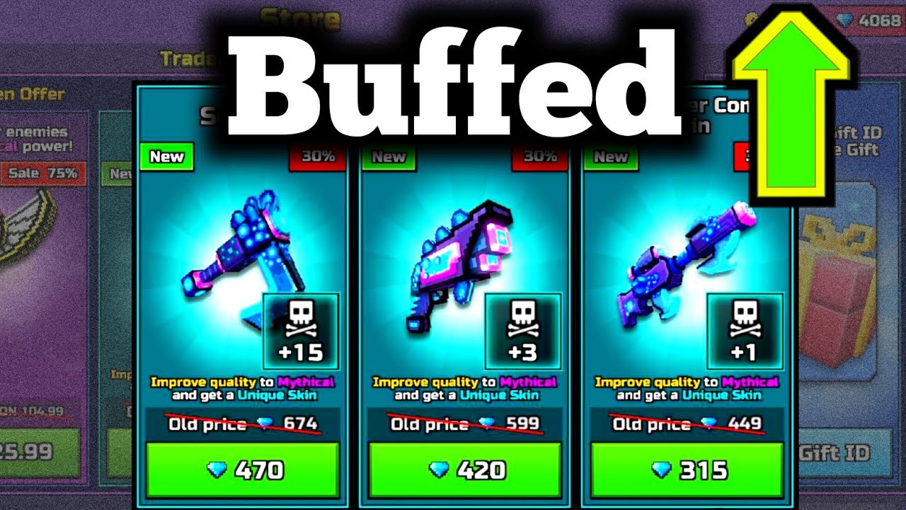 Buffed Scyth & Dead Star - Pixel Gun 3D