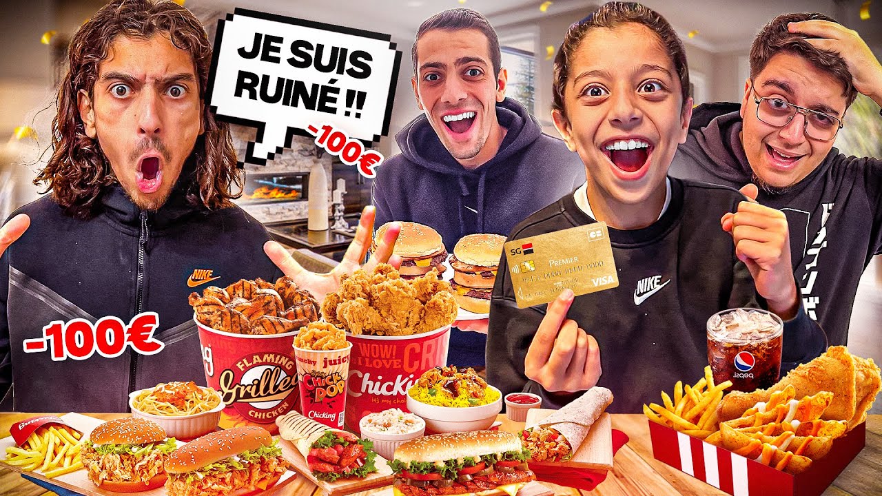 MYRIAM A PRIS LA CARTE A YASSINE POUR ACHETER PLEINS DE FAST FOOD 😡  ( Yassine pète un cable)
