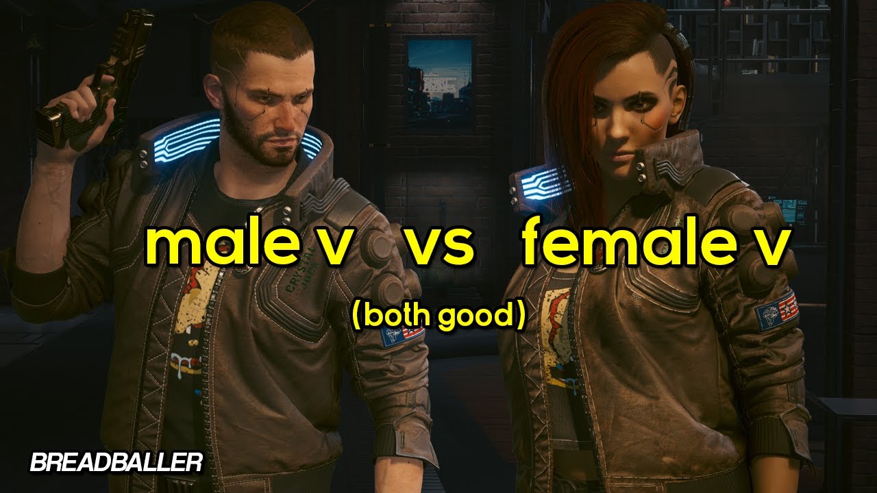 Cyberpunk 2077 — мужской V против женского V?