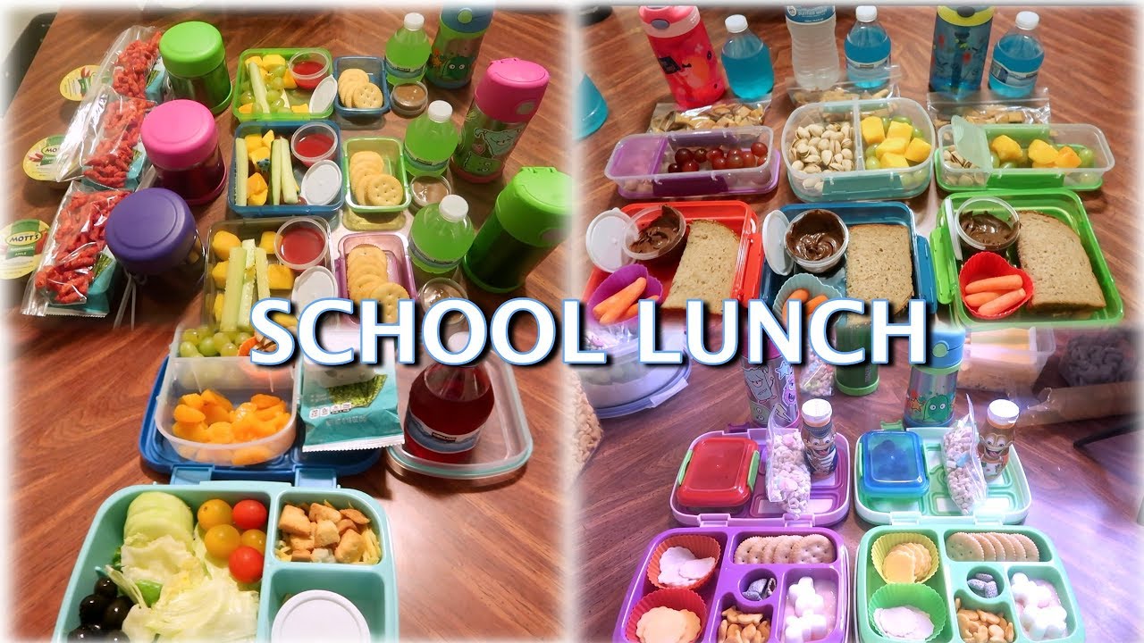 KIDS SCHOOL LUNCH IDEAS  K - 8
