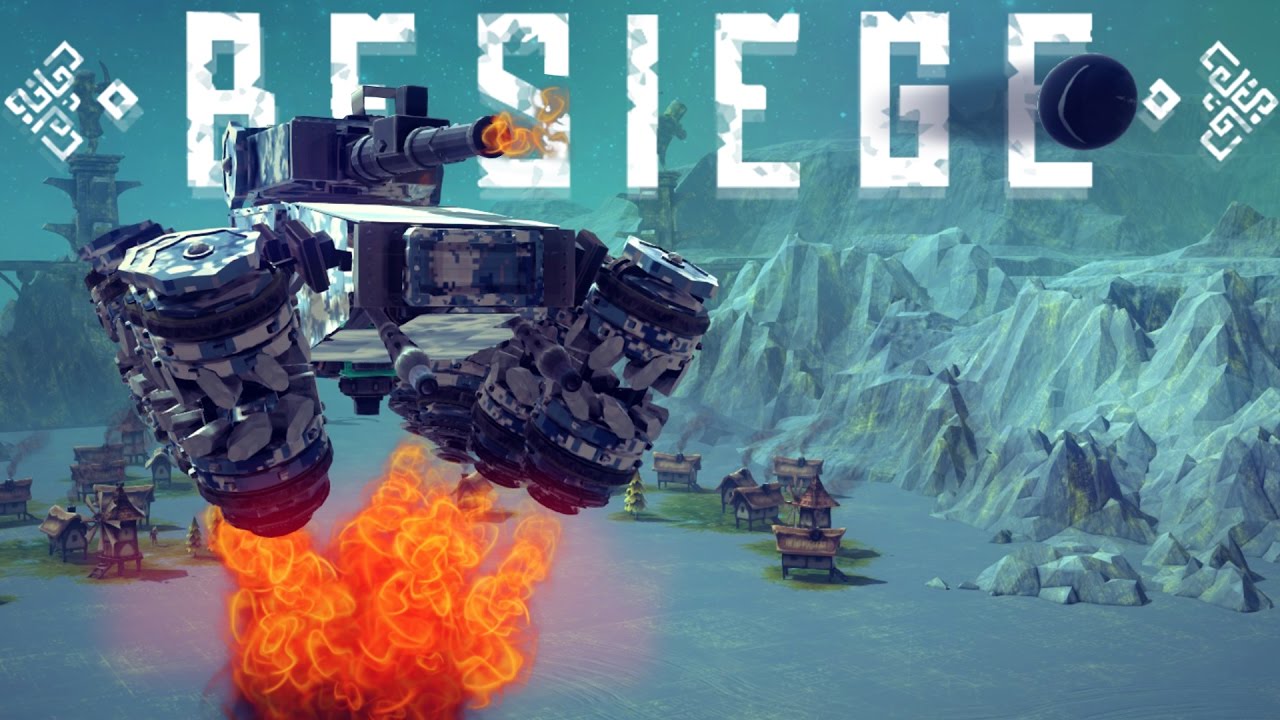 Besiege - Flying Hover Tank, Floating Kingdom, Self Building Tower & More - Besiege Best Creations