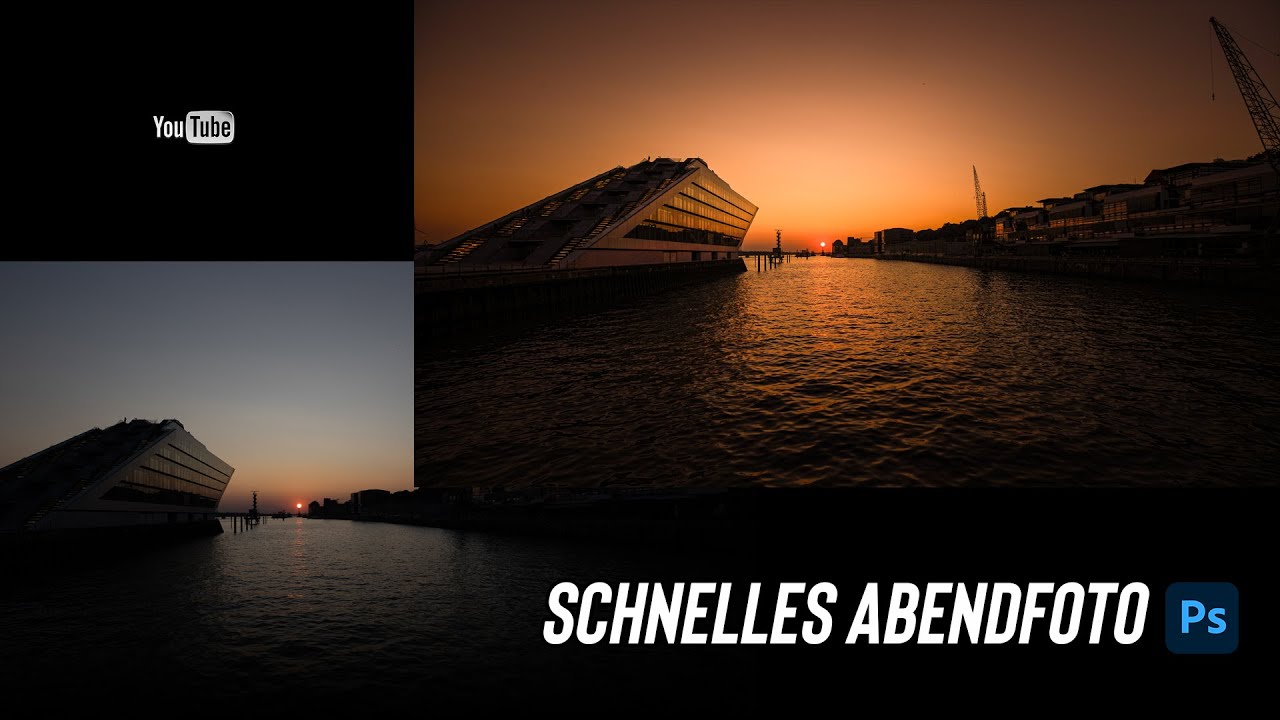 Ein Abendfoto schnell und farbenfroh. Mit Photoshop.
