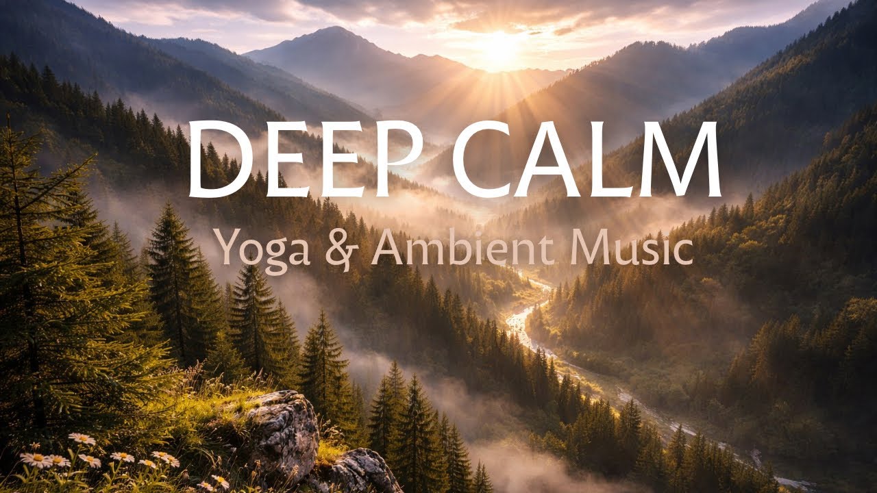 Morning Mountain Yoga ☀️ Calm Ambient Music | Misty Mountains Relax