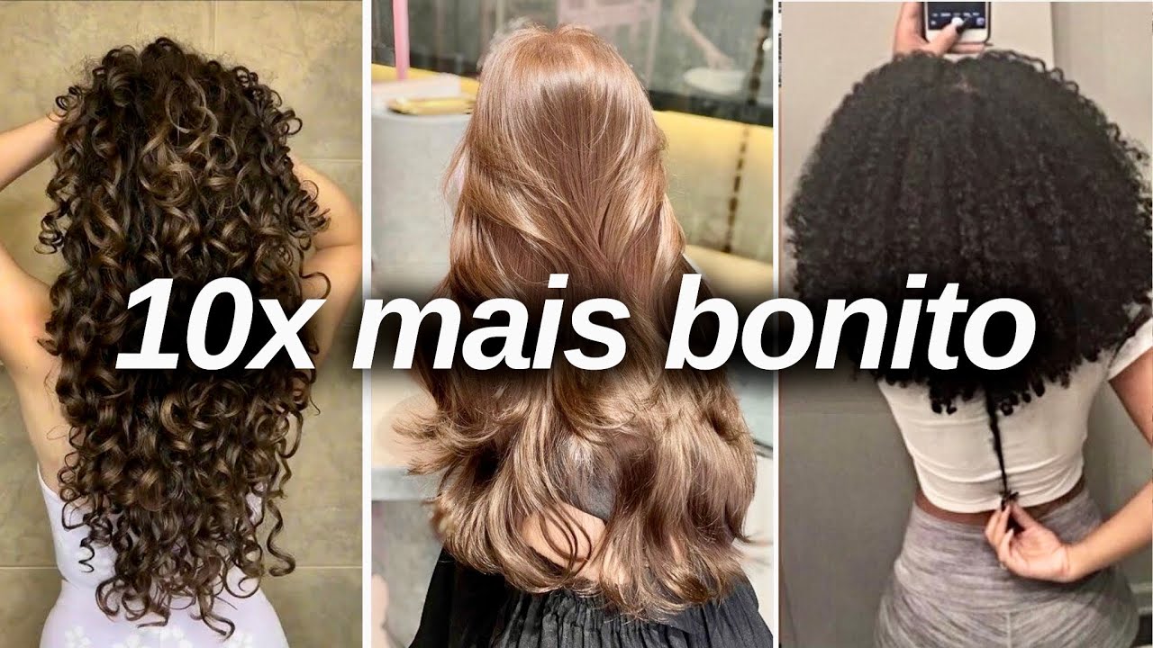 Como Deixar Seu Cabelo 10x Mais BONITO (mais grosso, brilhante e cheio)