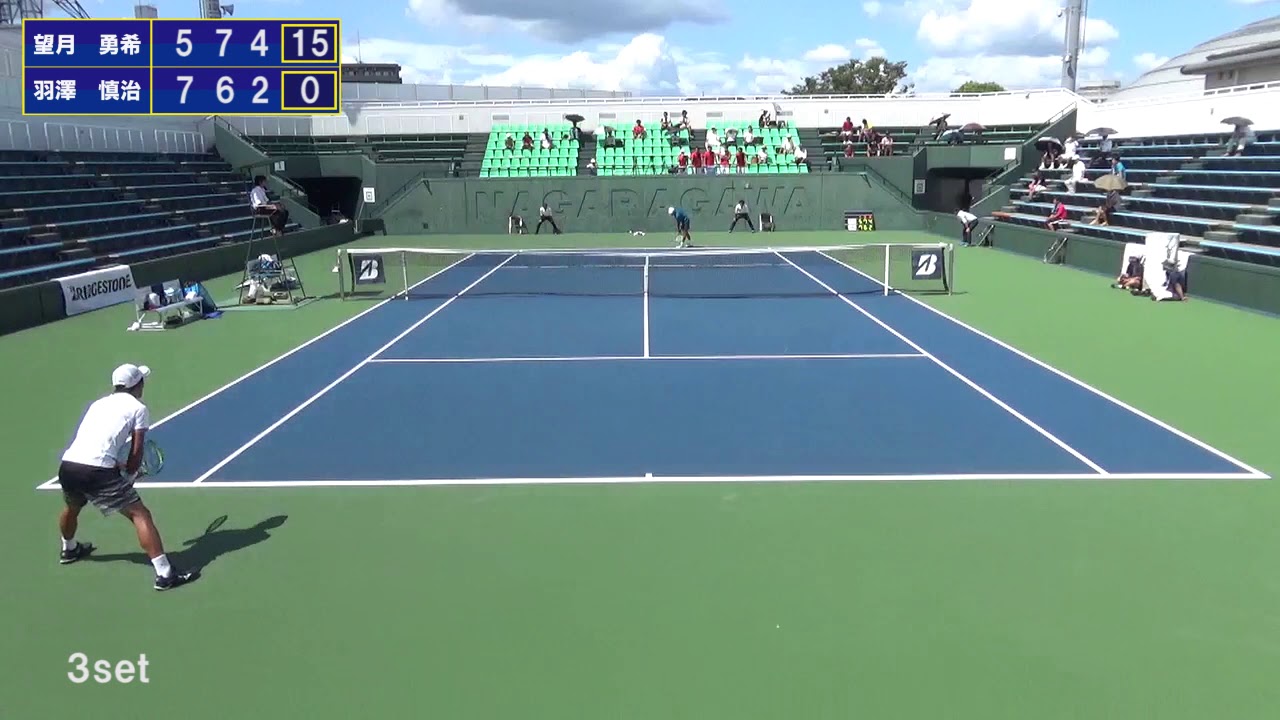 【インカレ テニス】２０１８ 決勝　望月勇希（中央大学）VS 羽澤慎治（慶応義塾大学）3rd set