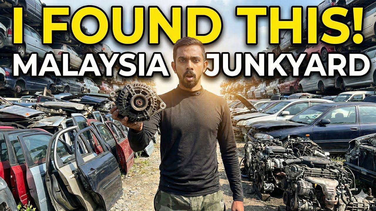 Amazing Malaysia Junk Yard | හොද වාහන මෙහෙමත් කපනවද | Malaysia Tour Guide part 15