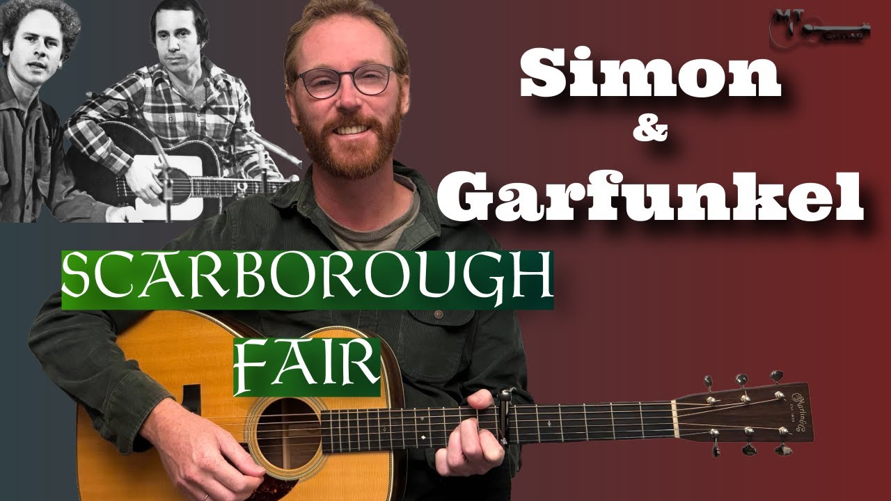 Scarborough Fair - Simon & Garfunkel Guitar Lesson (Acoustic)