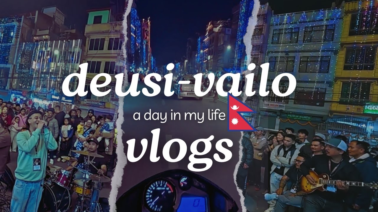 Nepal Deusi Bhailo Festivities | Motovlog Adventure, Live Band & Cultural Celebration!