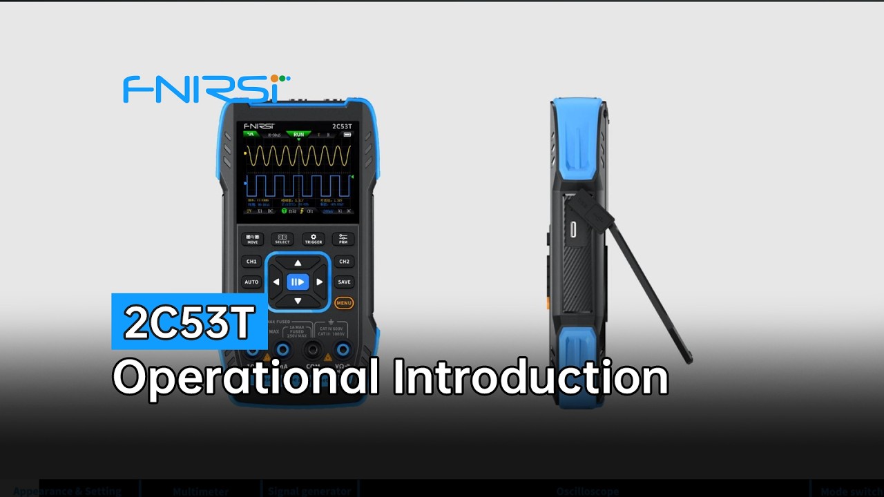 FNIRSI 2C53T Tutorial | Handheld Oscilloscope Confusing?