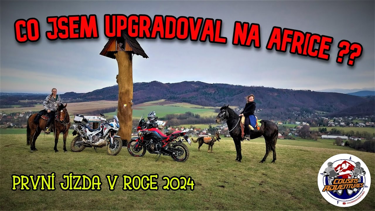 První jízda v roce 2024 | Africa Twin 1100 - můj UPGRADE  | Motovlog
