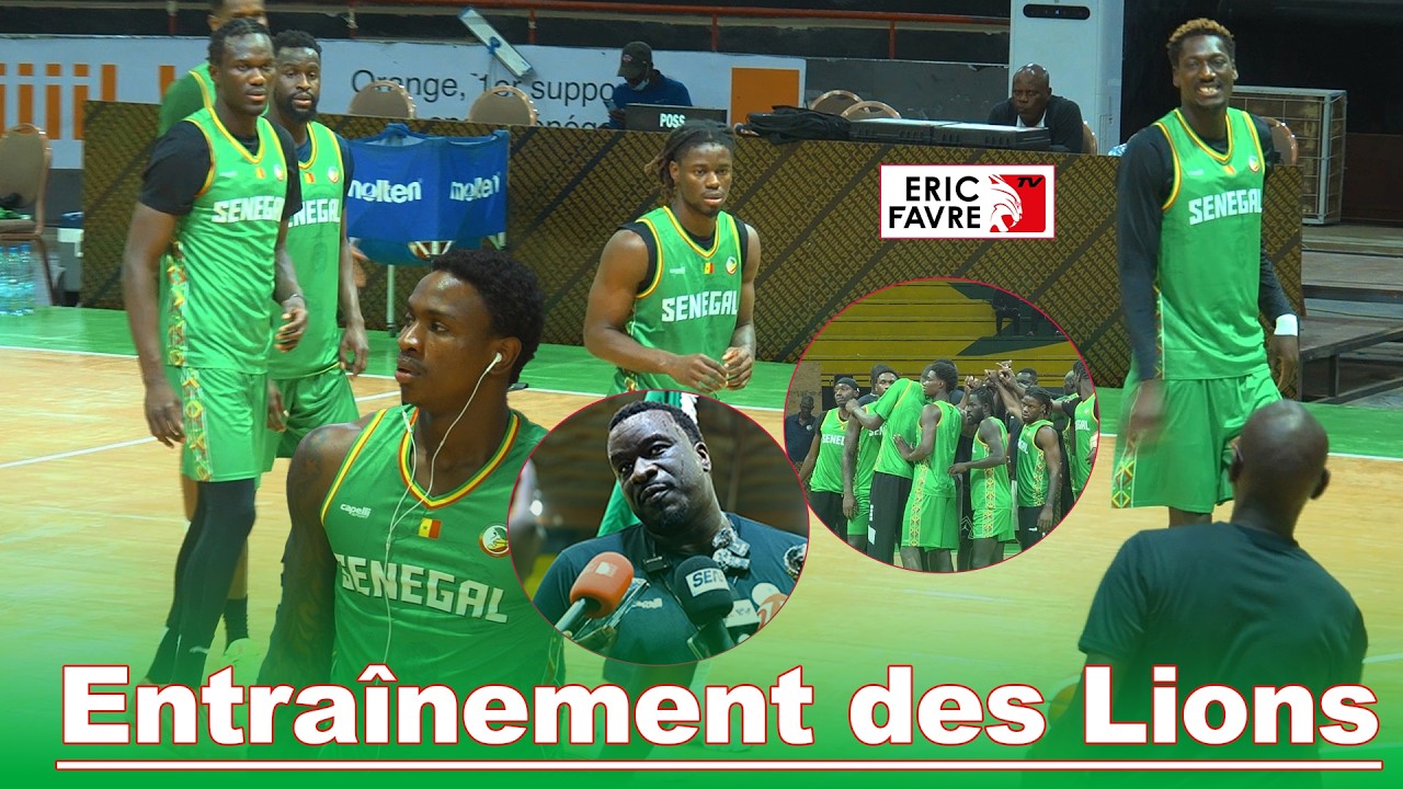 Mondial 2027- Première séance d'entraînement des Lions du Basket avec Boissy, Babacar Sané, Badji...