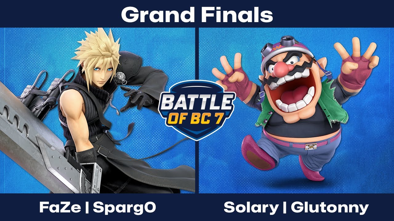 FaZe | Sparg0 (Cloud) vs Solary | Glutonny (Wario) - Grand Finals - Ultimate Singles | BoBC7