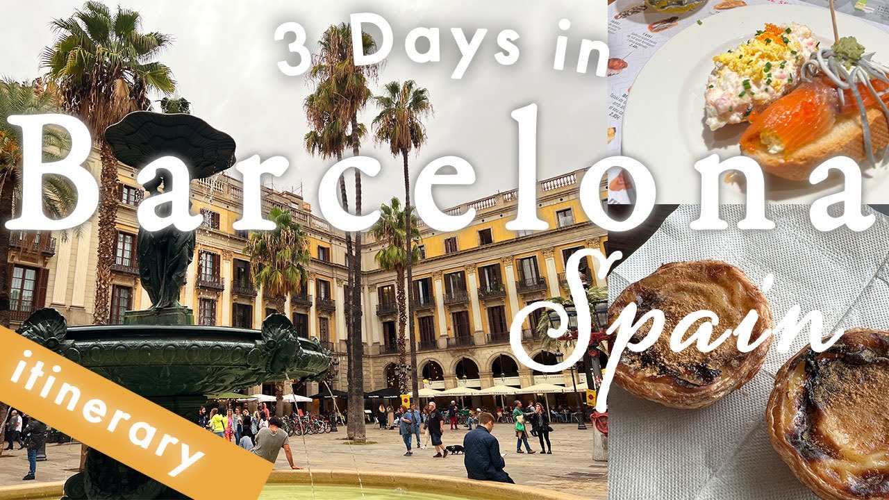 【3泊6日】弾丸バルセロナ旅行Vlog🇪🇸スケジュール,有給2.5日！会社員ひとり旅🇪🇸エティハド航空,観光,タパス 4K