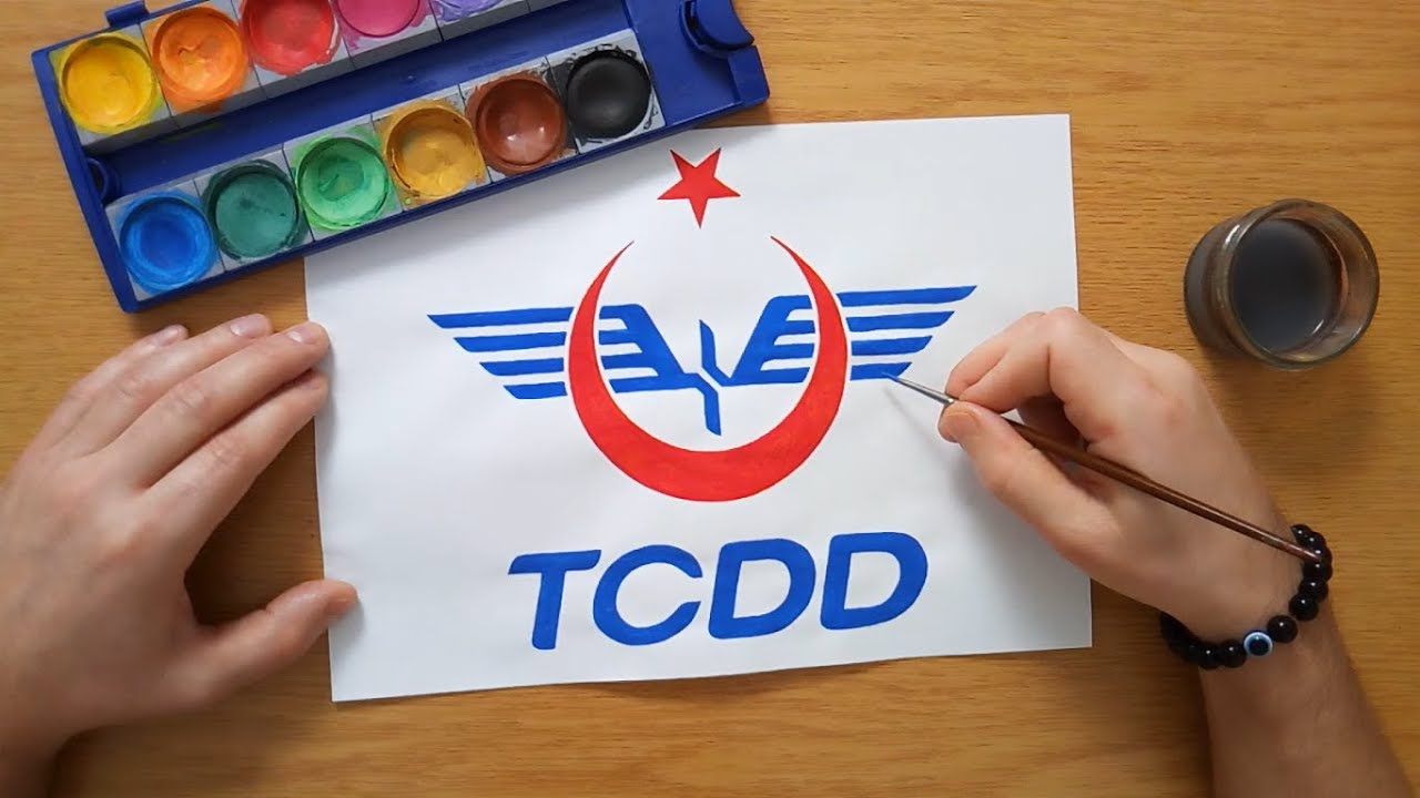 TCDD logosu nasıl çizilir - How to draw the TCDD logo - Turkish State Railways