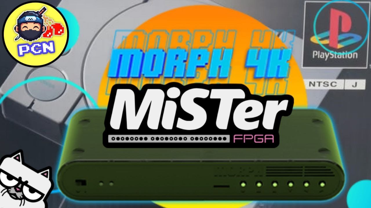 Pixel FX Morph 4K ❤️ PlayStation Core on MiSTer FPGA | Playing in 4K | Let's Go
