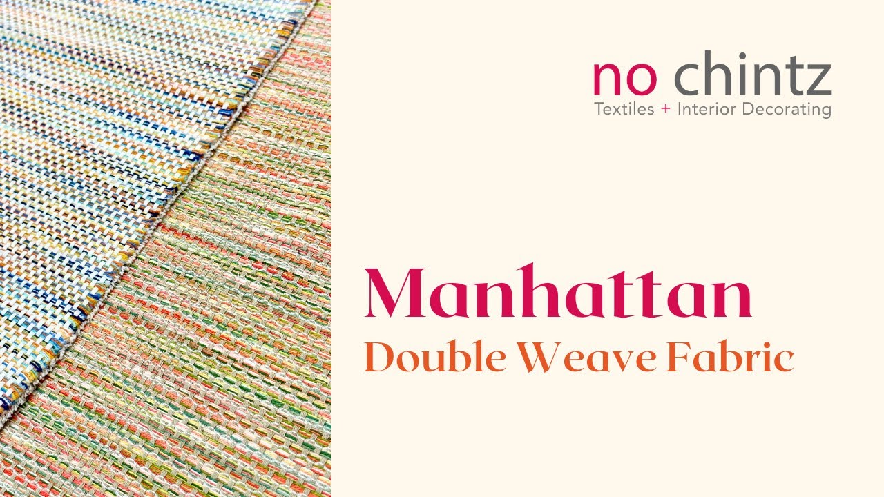 Manhattan Upholstery Weight Double Weave Fabric | No Chintz Australia