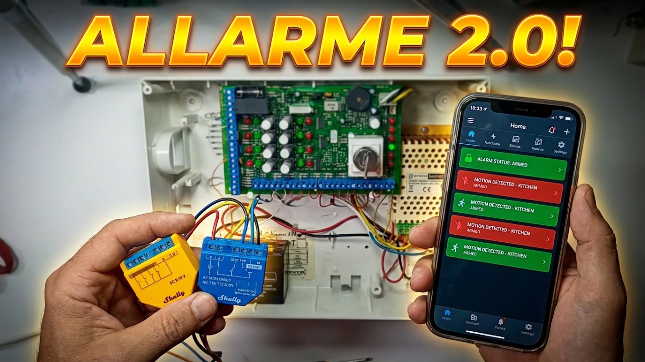SMARTIZZARE UN VECCHIO IMPIANTO D'ALLARME GESTITO DA REMOTO CON LO SMARTPHONE  ( V 2.0)