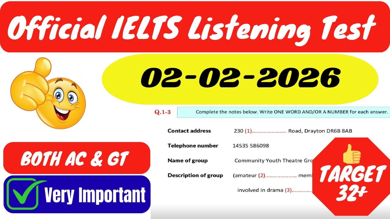 IELTS LISTENING TEST 2026 | IELTS LISTENING PRACTICE TEST WITH ANSWERS 2026