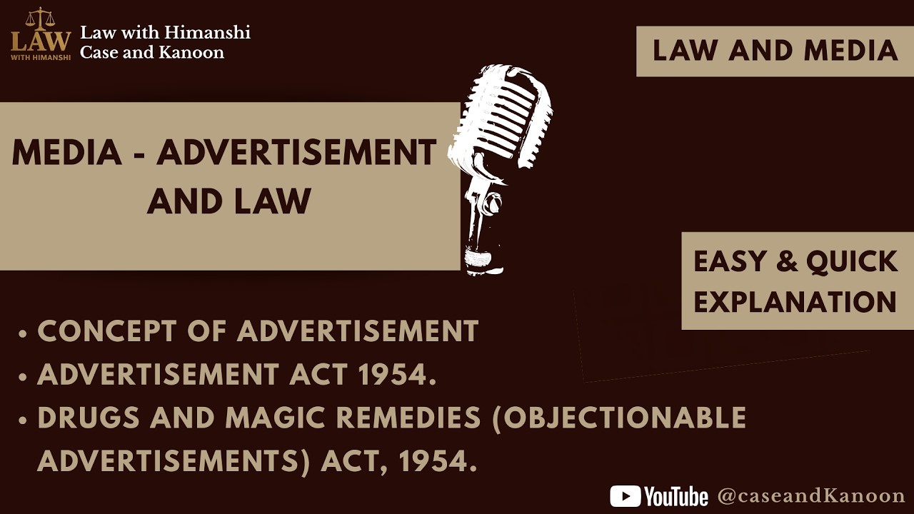 Advertisement Act 1954 | Drugs and Magic Remedies (Objectionable Advertisements) Act 1954 | LLB CCSU