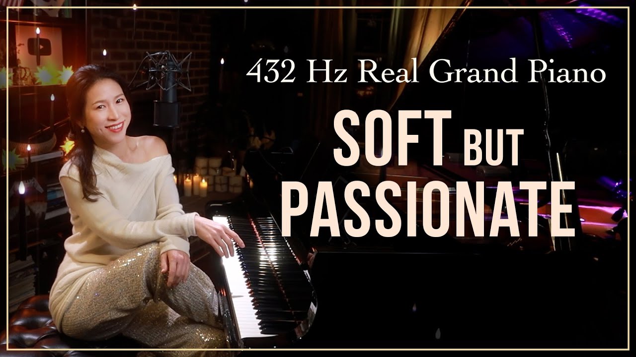 3 Hours of 432 Hz Soft but Passionate Piano Music - Sangah Noona Live Collection on Real Grand Piano