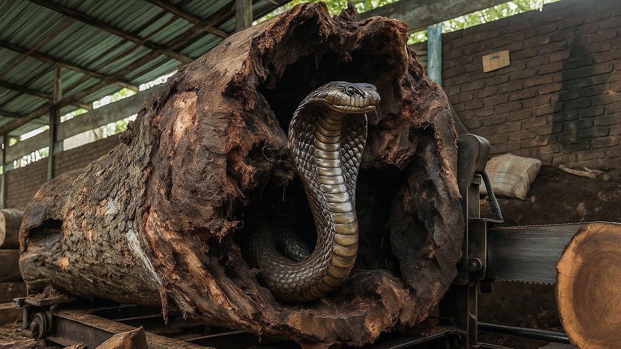 Unbelievable Discovery Hidden in Ancient Wood ‼ Sawmill Woodworking Project