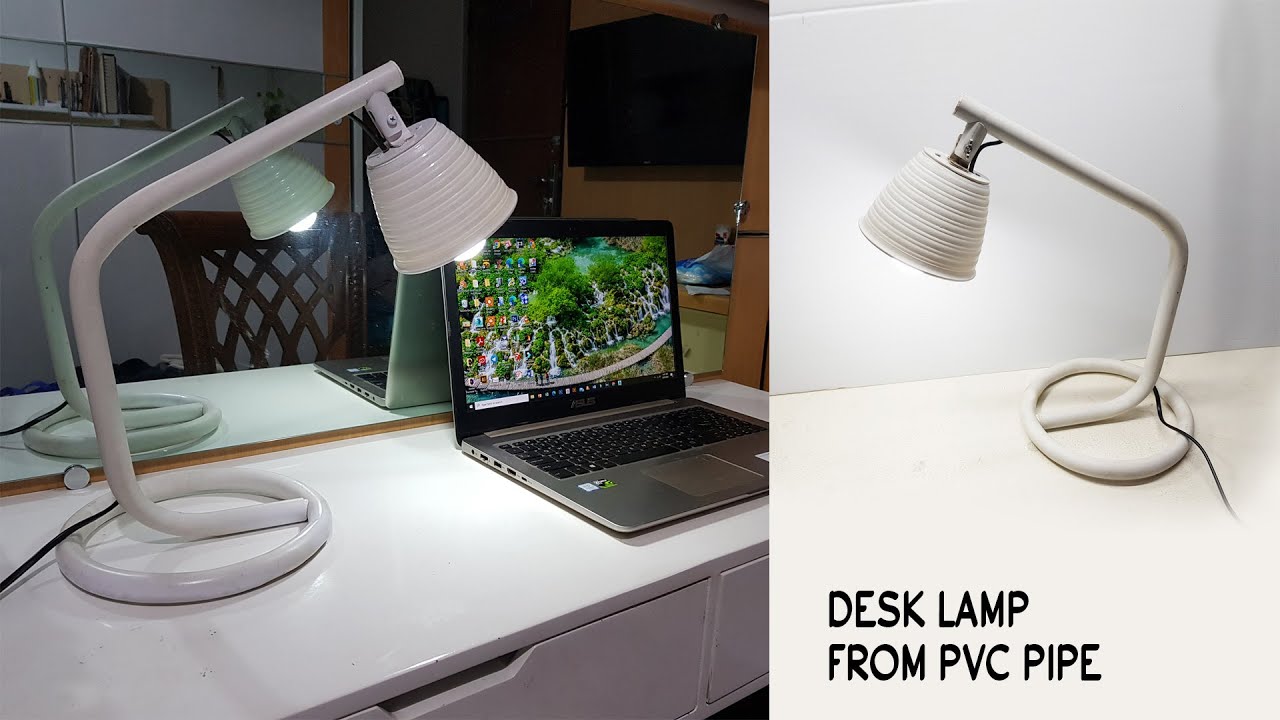 DIY Membuat Lampu Meja dari Pipa PVC